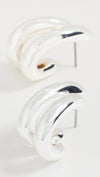 Florence Polished Silver Earrings