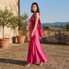 Satin Halter Formal Maxi Dress