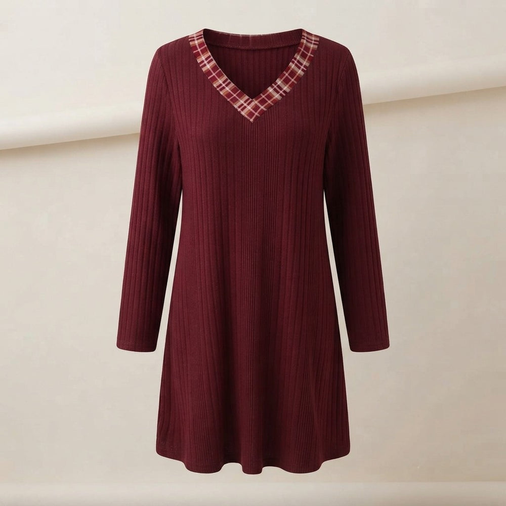 Ribbed Knit Sweater Dress