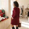 Ribbed Knit Sweater Dress