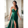 Satin Stretch Fitted Evening Gown