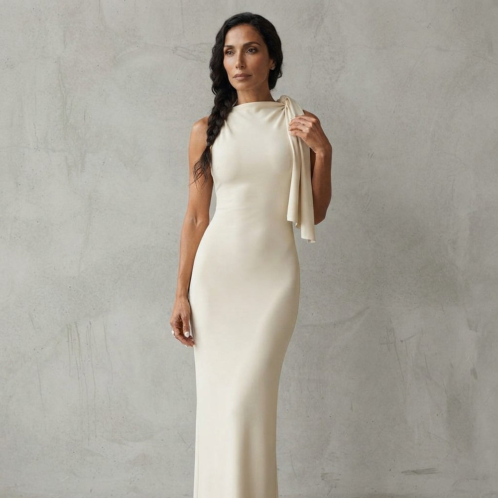 Sleeveless Patchwork Bodycon Maxi Dress