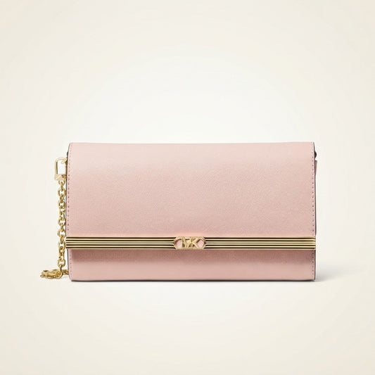 Saffiano Leather Mona Clutch
