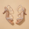Ankle Strap Kitten Heel Sandals