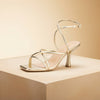 Square Toe Kitten Heel Sandals