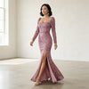 Sequins Split Thigh Evening Dress