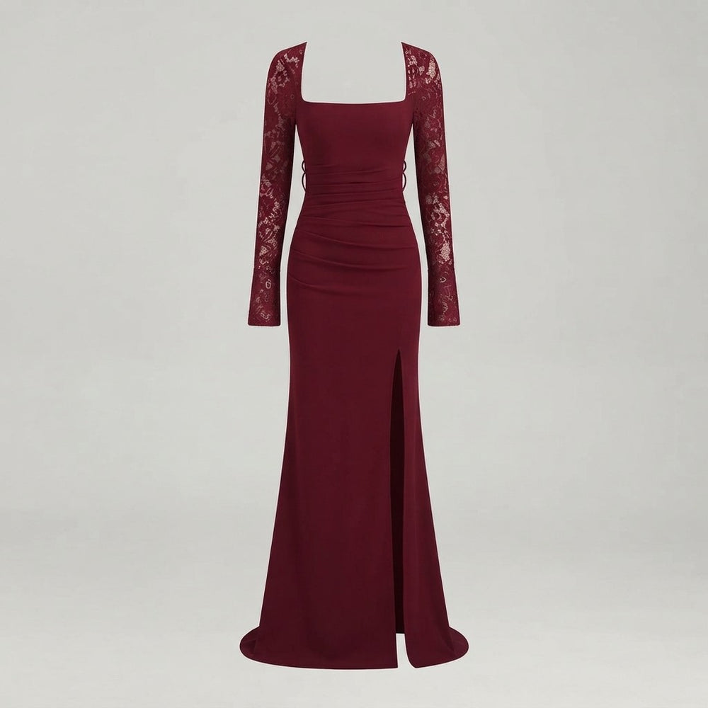 Lace Bodycon Formal Maxi Dress