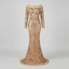 Long Sleeve Mermaid Evening Gown