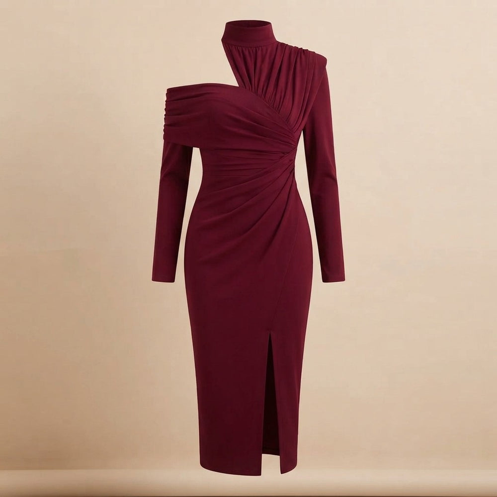 Vintage Asymmetrical Evening Gown