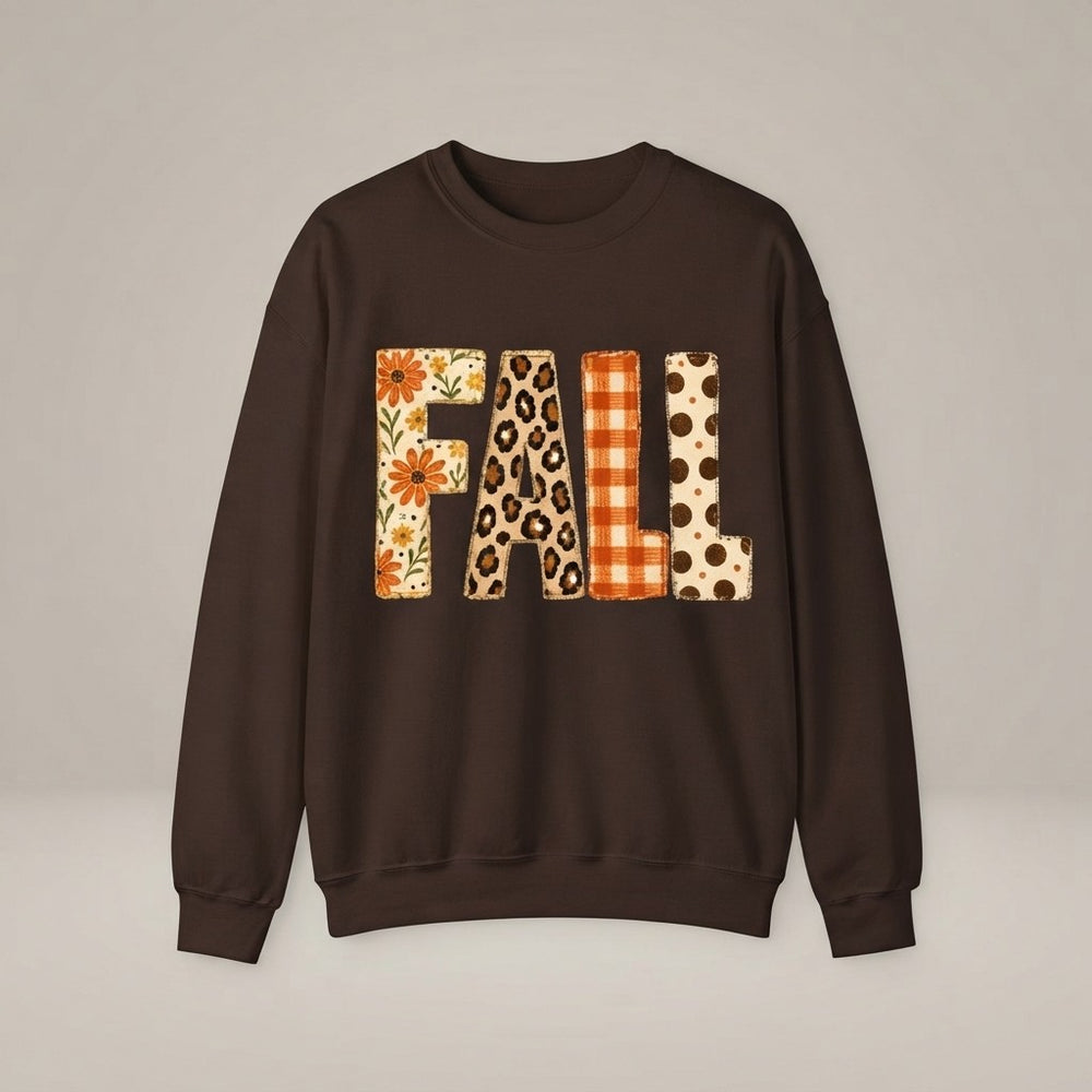 Autumn Floral Leopard Graphic Sweatshirt
