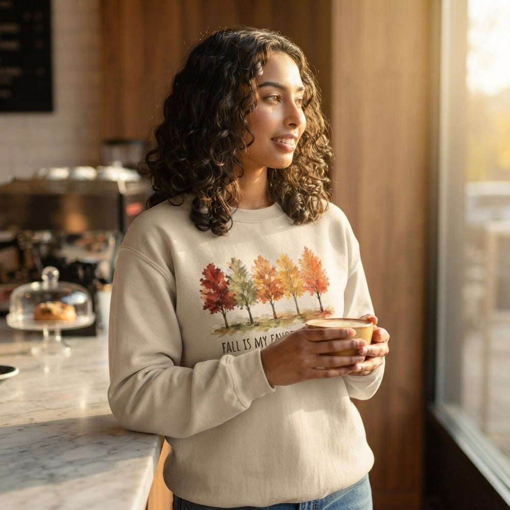 Watercolor Foliage Autumn Crewneck Sweatshirt