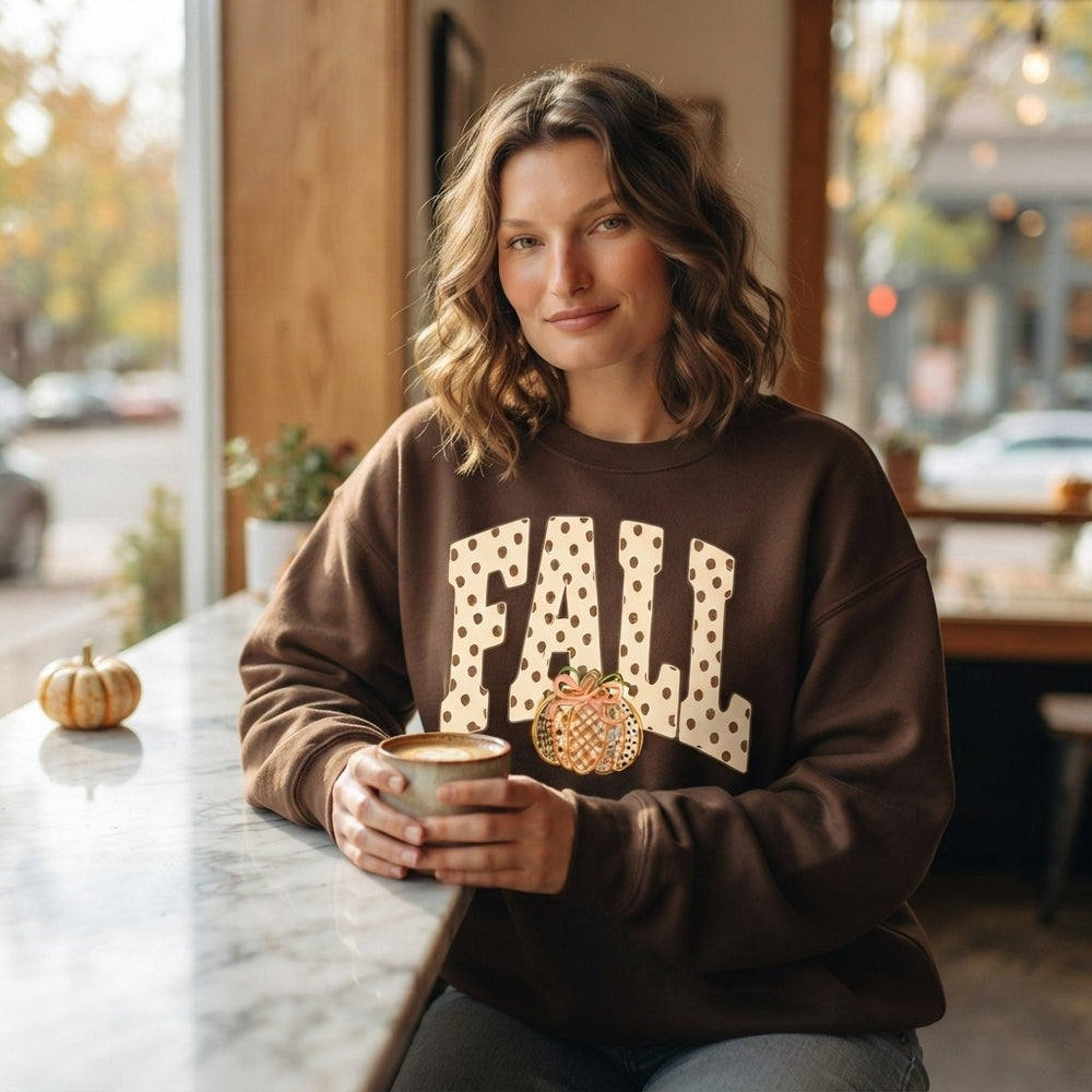 Pumpkin Bow Fall Sweatshirt
