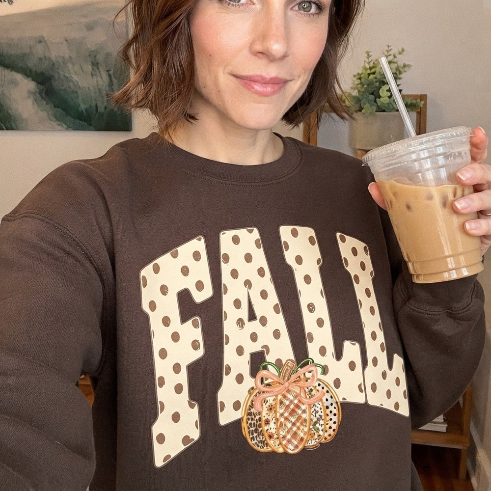 Pumpkin Bow Fall Sweatshirt