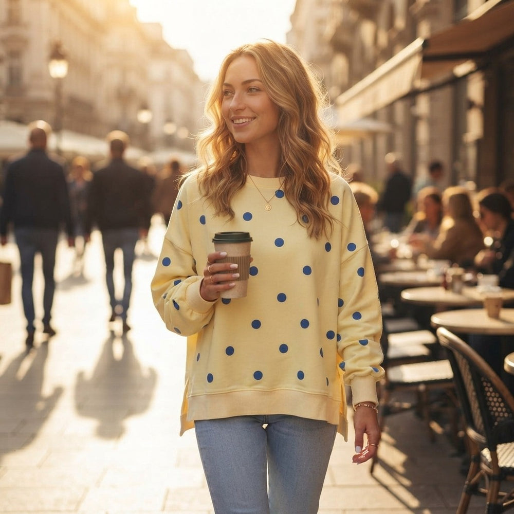 Wenelax Polka Dot Sweatshirt