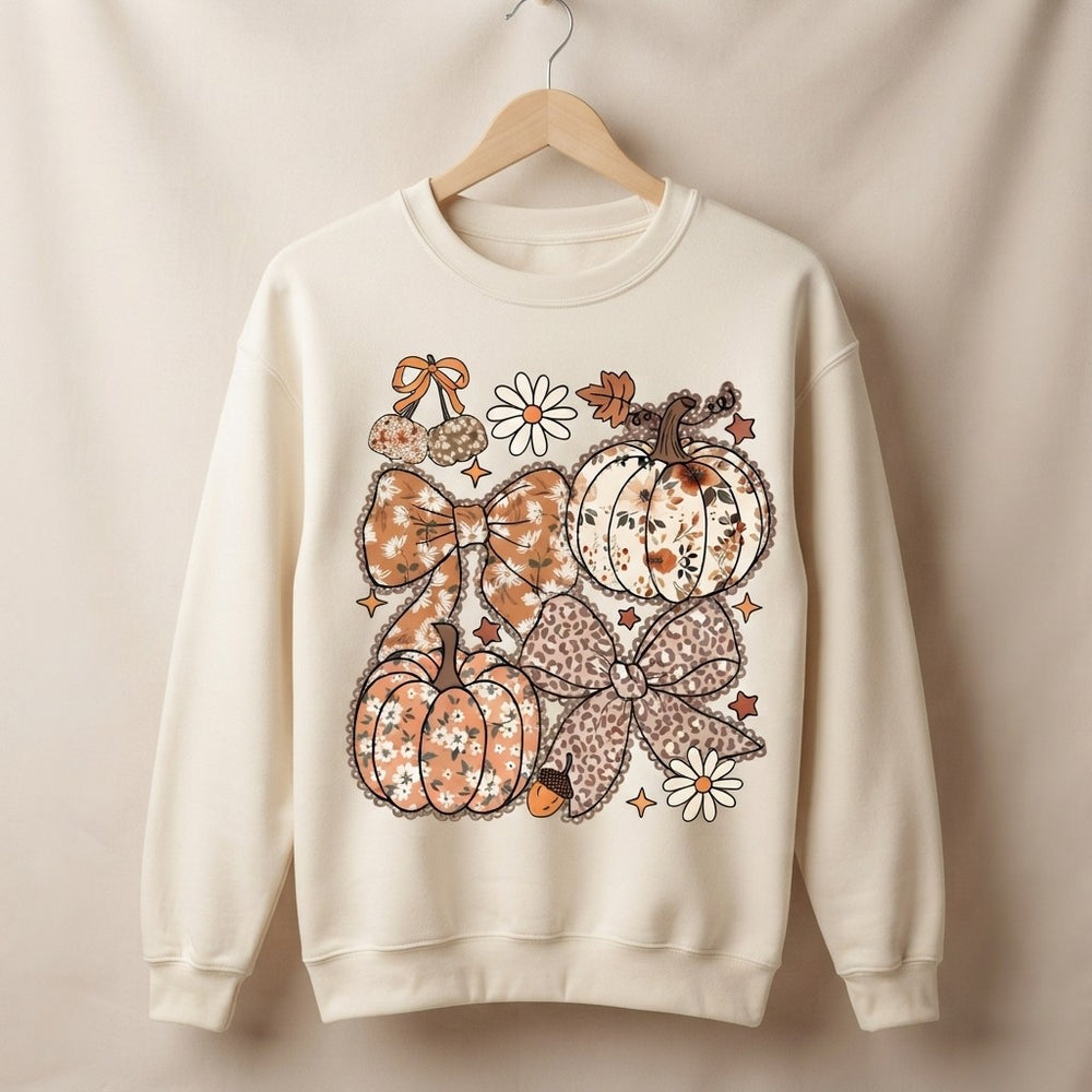 Floral Pumpkin Sweatshirt