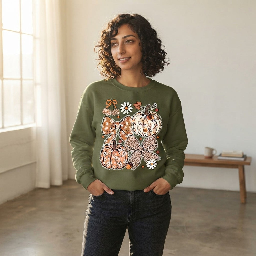 Floral Pumpkin Sweatshirt