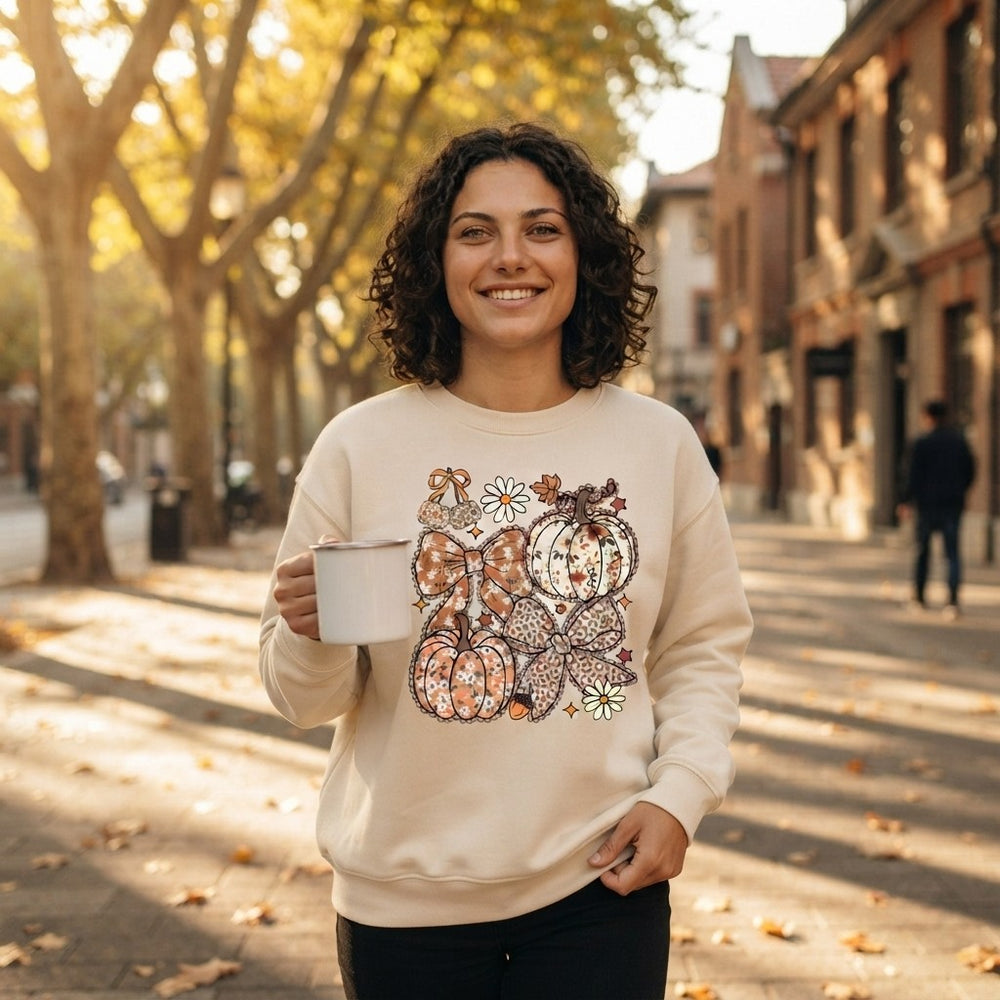 Floral Pumpkin Sweatshirt