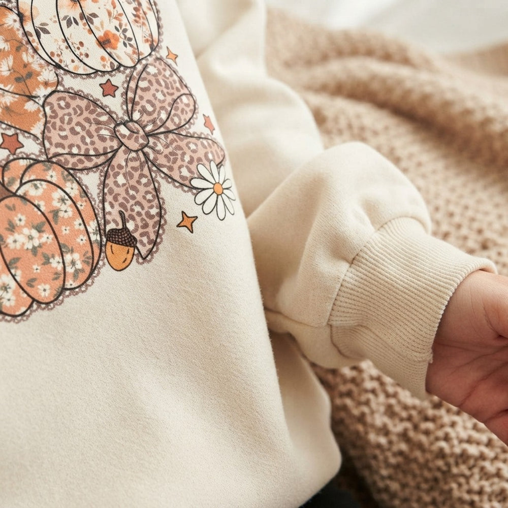 Floral Pumpkin Sweatshirt