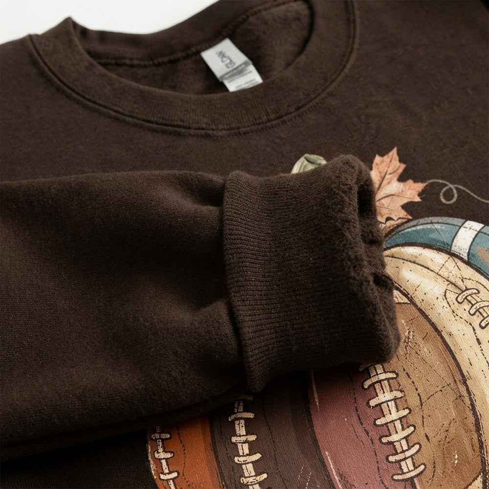 Vintage Game Day Fall Pumpkin Sweatshirt