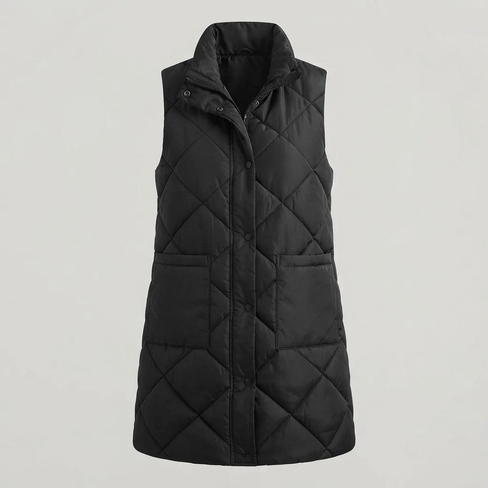 Casual Long Puffer Vest