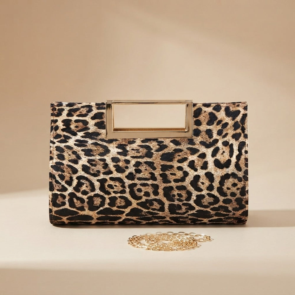 Faux Leather Evening Clutch