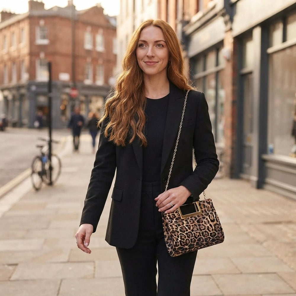 Faux Leather Evening Clutch