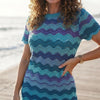 Colorful Striped Crochet Beach Dress